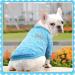 Warm Dog Sweater for Small & Medium Dogs - Classic Puppy Clothing Set (Blue) - Ideal Pet Sweater for Winter - Buy Online on GoSupps.com