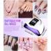 Joflva UV Lamp for Geln gel - 66 LED Nail Dryer with 4 Timers & LCD Display | Fast & Efficient for Home & Salon Manicures - Buy Online on GoSupps.com