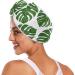 Green Monstera Leaf Hair Towel 2 Pack - Super Absorbent Quick Dry Hair Turbans for Women & Girls - Buy Online on GoSupps.com