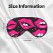 Lips Print Eye Mask - Adjustable Blackout Sleep Mask for Men & Women | Sleep Aid Eye Masks - Buy Online on GoSupps.com