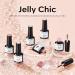 Modelones Jelly Gel Nail Polish 6 Colors Nude Gel Polish Milky White Neutral Nail Gel Polish Shimmery Glitter Translucent Nail Art Gel Kit Soak off Gel Manicure DIY Salon Nail Gift Milky White Nude - Buy Online on GoSupps.com