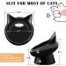 Ceramic Cat Bowls Set - Anti Vomiting, Tilted, Elevated - For Cats and Small Dogs - Protects Pet's Spine - Dishwasher & Microwave Safe - 2 Pack Black-White - Buy Online on GoSupps.com