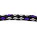 Lightweight 2.80m Adjustable Dog Leash for Small Dogs | Robust Double Linen Design - Boston Black-Silver Purple - Buy Online on GoSupps.com