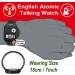 Five Senses English Atomic Talking Watch for Seniors - Easy to Use Ideal for Blind Men & Women - Black | Perfect Gift for Older Adults - Buy Online on GoSupps.com