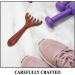 SOIMISS Masseur Cuir en Bois Lot de 2 Peigne Stimulateur Relaxation Visage Apaisant Cuir Outil Gua Sha Massage Oculaire Conception Unique - Buy Online on GoSupps.com