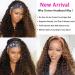 Curly Ombre Headband Wig for Black Women | P4/27 Highlights Water Wave Natural Hair | Real Remy Human Hair | Machine Made None Lace Front Wig | Glueless 150% Density 24 Wig - Buy Online on GoSupps.com