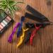 15 Pack Plastic Alligator Hair Clips with Wide Teeth + 3 Black Tail Combs - Salon Styling Tools - Buy Online on GoSupps.com
