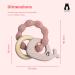 Infatot Teething Toys for Baby - MultiTexture Silicone Teethers 0-6 Months - Pink/Salmon - Buy Online on GoSupps.com
