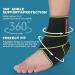 SNEINO Ankle Brace for Women & Men - Adjustable Ankle Stabilizer for Basketball, Running, Achilles, Joint Pain Relief - Green (1 Pack) - Buy Online on GoSupps.com