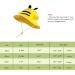 LANGZHEN Beach Sun Protection Hat for Baby Girls - Yellow Bee Design | Adjustable Wide Brim Toddler Kids Hat with Chin Strap for Summer Play - Buy Online on GoSupps.com