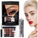 Eyeshadow Eye Liner Eye Makeup Set | Portable Makeup Kit with Eyeshadow Eye Liner & Mascara | Eye Liner Mascara Eyeshadow Palette/Set for Women Eye Makeup - Buy Online on GoSupps.com