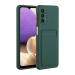Tivenfezk Nadoli Silicone case for Samsung Galaxy A73 5G Ultra thin shockproof scratch -resistant Wallet soft TPU protective cover Mobile phone case with credit card holder Samsung Galaxy A73 5g dark green