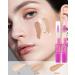 Flawless Brightening Concealer Pen-2Pcs Liquid Concealer stick Concealer & Illuminating Face Makeup Conceal Dark Under Eye Circle Buildable Medium-to-Full Coverage Highlighter & Corrector-01 Fair - Buy Online on GoSupps.com