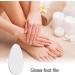Glass Foot File Callus Remover - Dry Heels Skin Remover - Clear in-Shower Foot Scrubber Callus Remover Pedicure Foot File for Smoothing Feet Dead Skin Egg - Buy Online on GoSupps.com