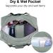 Ceneda 20 Gym Duffel Bag - Grey | Wet Pocket & Shoes Compartment | Portable Weekender & Yoga Bag for Women - Buy Online on GoSupps.com