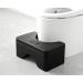 EASICOZI Portable Bathroom Squat Stool - Adjustable Height Squatting Toilet Stool - Foldable Step Stool for Adults and Teens (Black) - Buy Online on GoSupps.com