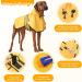 Weesiber Waterproof Reflective Dog Raincoat - Lightweight Adjustable Poncho for Night Walking - Medium Yellow - Buy Online on GoSupps.com