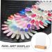 OUNONA Nail Display Board Acrylic Display Holder Fake Nails Nail Practice Holder Nail Tip Display Boards Acrylic Sign Holder with Wood Base False Nail Holder Tips Solid Wood Storage Rack - Buy Online on GoSupps.com