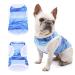 Nivofu summer dog shirt cooling vest for dogs soft dog clothing dog sleeveless vest breathable UV protection pet t-shirt blue shirt for small medium-sized dogs cat pet (s)