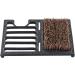 Vintage Rustic Black Cast Iron Shoe Scraper Mat - Heavy Duty Boot Dirt Cleaner Brush - Buy Online on GoSupps.com