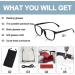 Buy OCCI CHIARI XL Black Reading Glasses for Men - Comfortable Large Head Readers (1.0 to 6.0 Magnification) - International Shipping - Buy Online on GoSupps.com