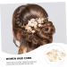 FRCOLOR 1pc White Bridal Comb White Hair Clips Pearl Headpiece Bridal Headdress Bride Headdress for Wedding Decorative Hair Combs Bride Hair Clip Hair Jewelry for Wedding Bridal Hair Alloy - Buy Online on GoSupps.com