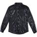 Sywiyi Men's Sheer Sequins Disco Party Shirt | Long Sleeve Clubwear Tee - Black XL - Buy Online on GoSupps.com