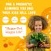 Organic Vegan Prebiotic & Probiotic Gummies for Kids - Peach Mango Flavor - 2 Billion CFU - 60 Gummies (30 Days) - Buy Online on GoSupps.com