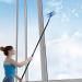 VITEVER Professional Window Squeegee Cleaner Tool with Extension Pole - 2-in-1 Scrubber Cleaning Kit - Buy Online on GoSupps.com