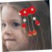 FRCOLOR 1 Pair Tassel Antique Style Hair Clip Bow Hair Clips Chinese Tassel Hair Clip Ancient Style Hair Pin Girls Barrettes for Hair Girl Hair Walk Japanese-style Girl Child Red Fabric - Buy Online on GoSupps.com