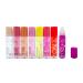 DEALPLUSDEAL Italia Deluxe Roll on Fruity Lip Gloss 8 Pcs Set Vitamin E Infused Rollerball Long Lasting Color Moisturizing Glossy Lip Makeup Lipgloss Rollon 8pcs