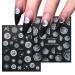 5D Ballet Girl Nail Art Stickers - Embossed Self-Adhesive Decals for Acrylic Nails - Charming DIY Decorations - 6 Sheets Set - Buy Online on GoSupps.com