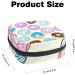 Menstrual Bag with Zipper | Stylish Ladies Napkin Pouch & Tampons Collection Bag - Matte Donut Pattern for Women & Girls - Buy Online on GoSupps.com