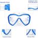 Dorlle Kids Snorkel Set - Premium Dry Snorkel Mask with Anti-Fog Goggles - Blue | Ideal Snorkeling Package for Children - Buy Online on GoSupps.com