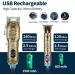 Vsmooth Professional Zero Gapped Hair Clippers for Men - Cordless Barber Clippers Electric Grooming Kit in Gold - Buy Online on GoSupps.com