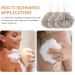Healeved 6pcs Travel Bath Balls & Poufs | Luffa Shower Sponge Set | Frosted Khaki Loofah for Home & Travel - Buy Online on GoSupps.com