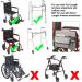 Wheelchair Storage Bag Wheelchair Double-Sided Armrest Pouch with Cup Holder and Reflective Strip for Wheelchairs and Walkers (Gray) - Buy Online on GoSupps.com