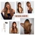 Nayasa Light Brown Wig for Women with Bangs | 24 Ombre Brown Synthetic Wig for Daily & Party Use - Buy Online on GoSupps.com