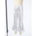 Aislor Girls Shiny Metallic Wide Leg Flare Trousers | Silver Dance Pants 9-10 Years - Buy Online on GoSupps.com