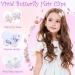 Butterfly Hair Clips 2 Pairs Blue Butterfly Hair Clips Girls Hair Accessories Kids Barrettes Hair Accessories Gifts for Girls and Kids (Purple & Pink) - Buy Online on GoSupps.com