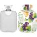 NAANLE Watercolor Cheese Grapes Hot Water Bottle - 1L Transparent Bed & Body Warmer for Pain Relief & Heat Therapy - Buy Online on GoSupps.com