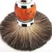 2-in-1 Razor Holder & Shaving Brush Set for Men - Practical Manual Tool Stand in Silver - Buy Online on GoSupps.com