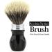 Jag Shaving Badger Hair Shaving Brush - Super Silver Tip & Black Handle for Perfect Wet Shaving | International Shipping - Buy Online on GoSupps.com