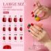 LEOBRO Short Press on Nails 360PCS - Natural Glossy False Nails, 15 Colors, 12 Sizes, Lightweight & Full Cover - Buy Online on GoSupps.com