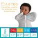 Love to Dream Swaddle Up Original Hip Dysplasia Grey Small - Wider Fit for Hip Dysplasia Harness or Brace (8-13 lbs) - Buy Online on GoSupps.com