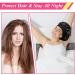 2pcs Silk Satin Bonnet for Curly Hair | Night Sleep Cap for Women - Black Blue - Buy Online on GoSupps.com