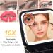 Jadazror Lighted Makeup Case with Mirror & Lights, Brown Travel Bag with Partitionable Design and 10X Magnifying Mirror - Buy Online on GoSupps.com