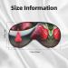 SSIMOO Red Strawberry Sleep Mask - Adjustable Breathable & Fashionable Eye Mask for Comfortable Sleep - International Shipping Available - Buy Online on GoSupps.com