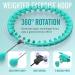 JKSHMYT Weighted Hula Hoop for Adults Weight Loss | Infinity Fit Hoop Plus Size | 30 Detachable Links | Hoola Hoop for Women and Beginners - Cyan - Buy Online on GoSupps.com