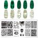 Runrayay Halloween Nail Stamp Plate Scare Theme Nails Art Stamping Stencils Nail Plate Template Image Stainless Steel Nail Art Tools Terrorist Series